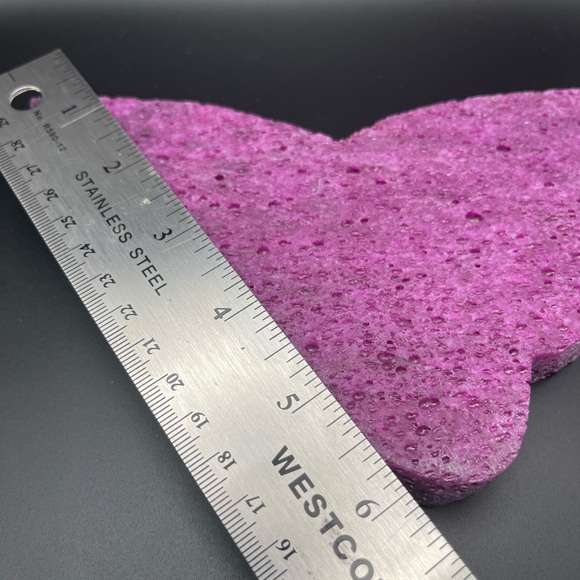 Honeycomb Ruby Large Butterfly Carving UV reactive Reiki - Picture 4 of 5